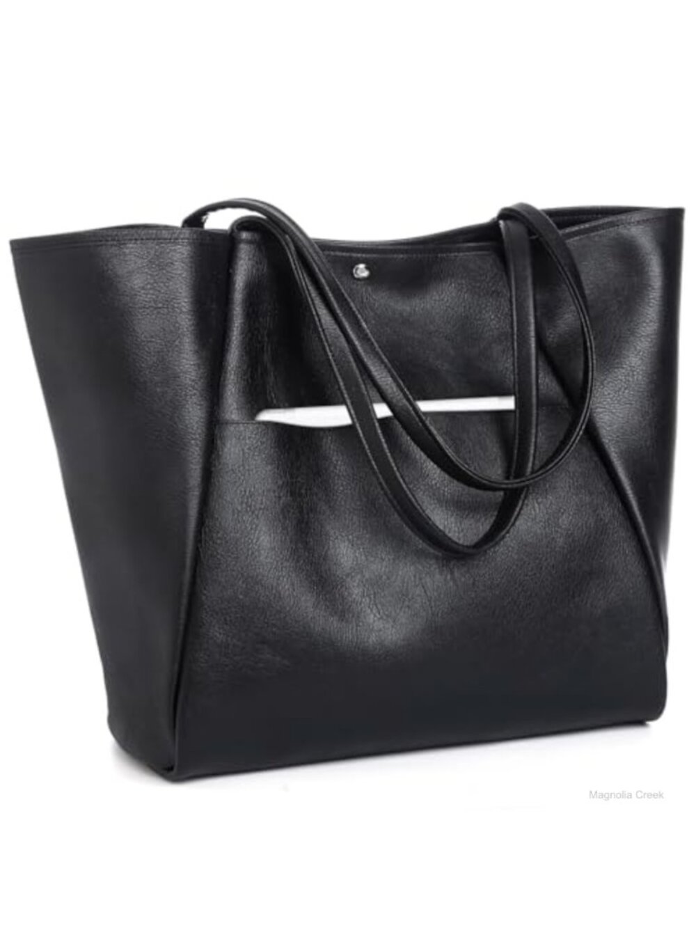 Large Vegan Leather Tote Bag Oversized Weekender Shoulder Purse
